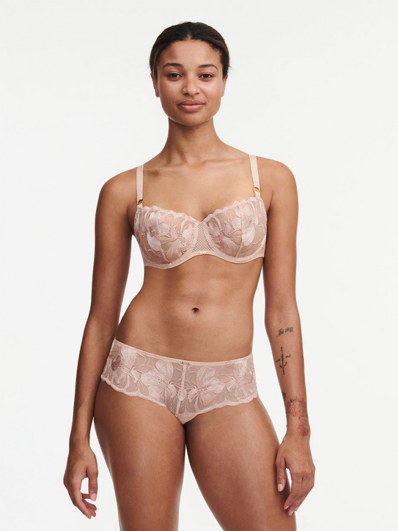 Chantelle Fleurs Demi Bras Sugar | USA 1433YUK