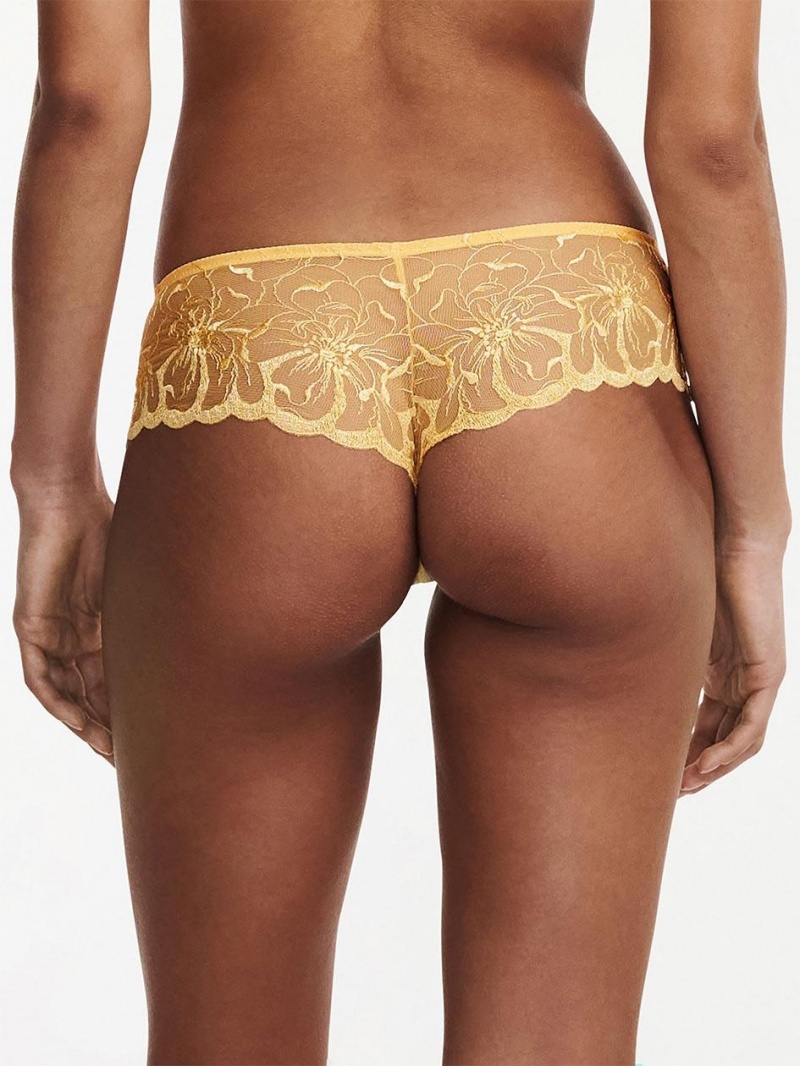 Chantelle Fleurs Hipster Panties Yellow Sunshine | USA 2531EXB