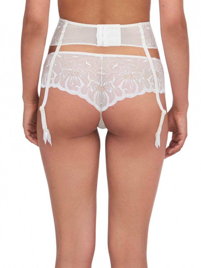 Chantelle Fleurs Waist Cincher Lingerie Ivory/Gold | USA 2547DNF