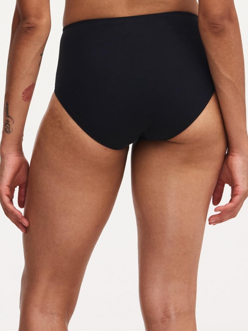 Chantelle Glow High Waist Bottom Swim Black | USA 2560MAQ