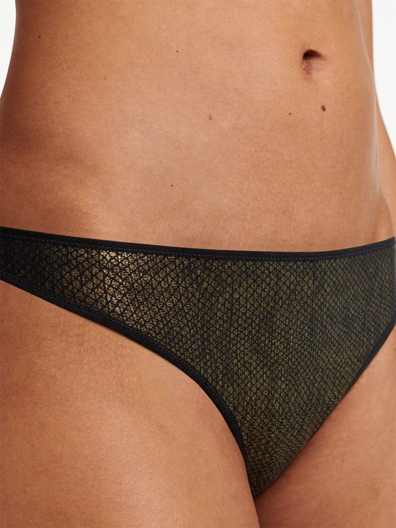 Chantelle Gold X Tanga Panties Golden Snake | USA 2406BCE