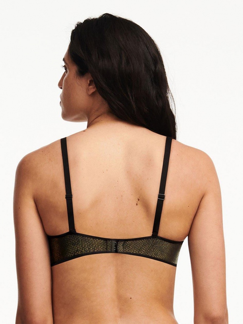 Chantelle Gold X Unlined Demi Bras Golden Snake | USA 2253ZGY