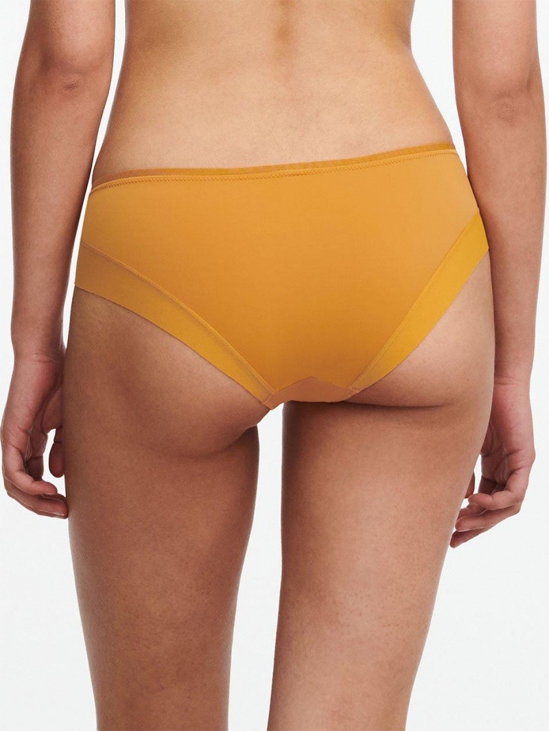 Chantelle Graphic Allure Lace Hipster Panties Ocre | USA 1761CEI