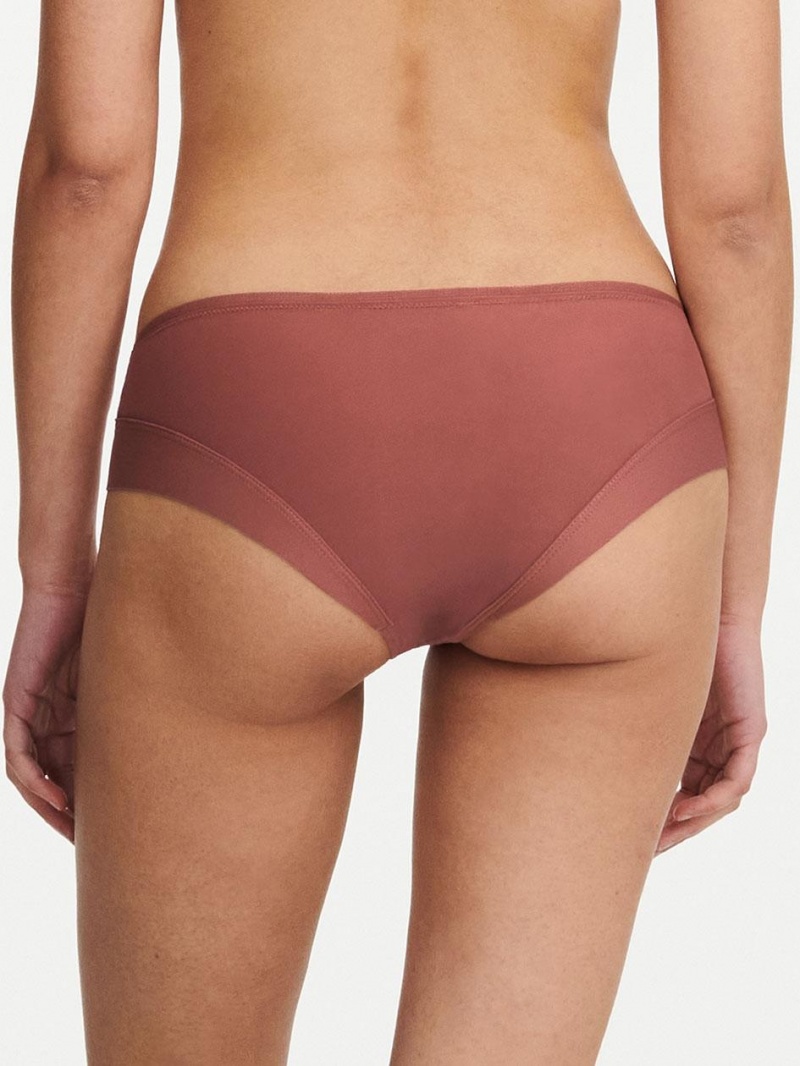 Chantelle Graphic Allure Lace Hipster Panties Amber | USA 1773ISZ