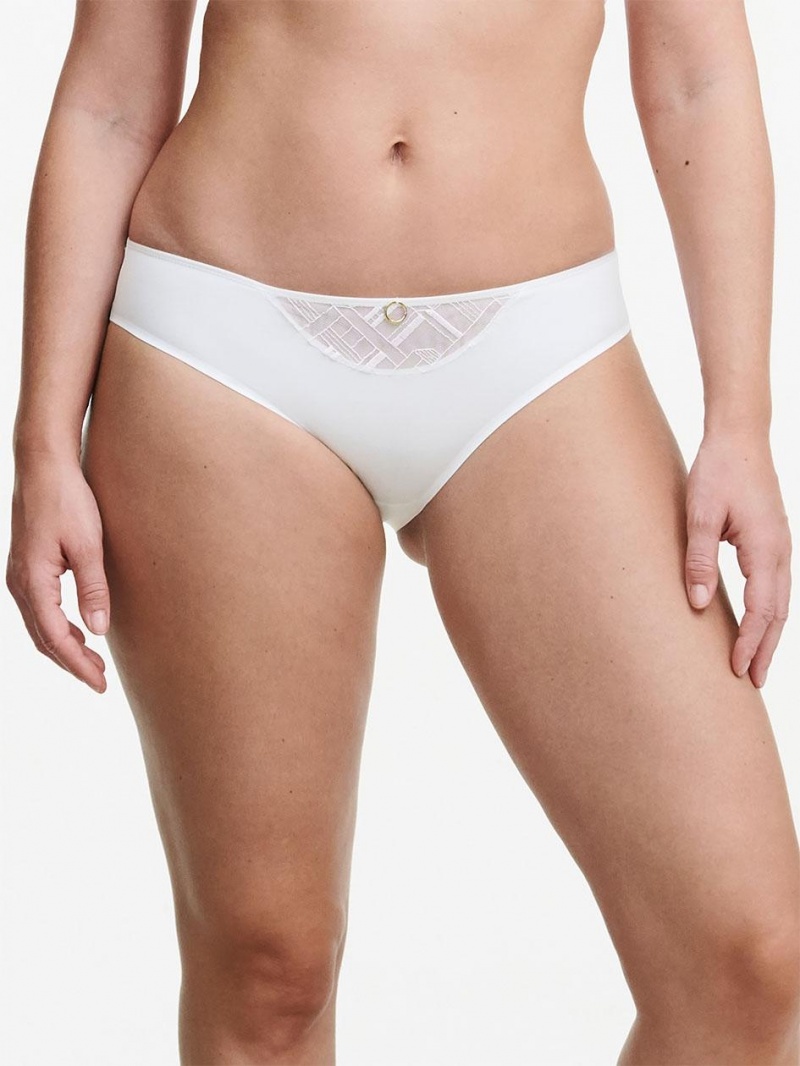 Chantelle Graphic Support Bikini Panties White | USA 2447ORK