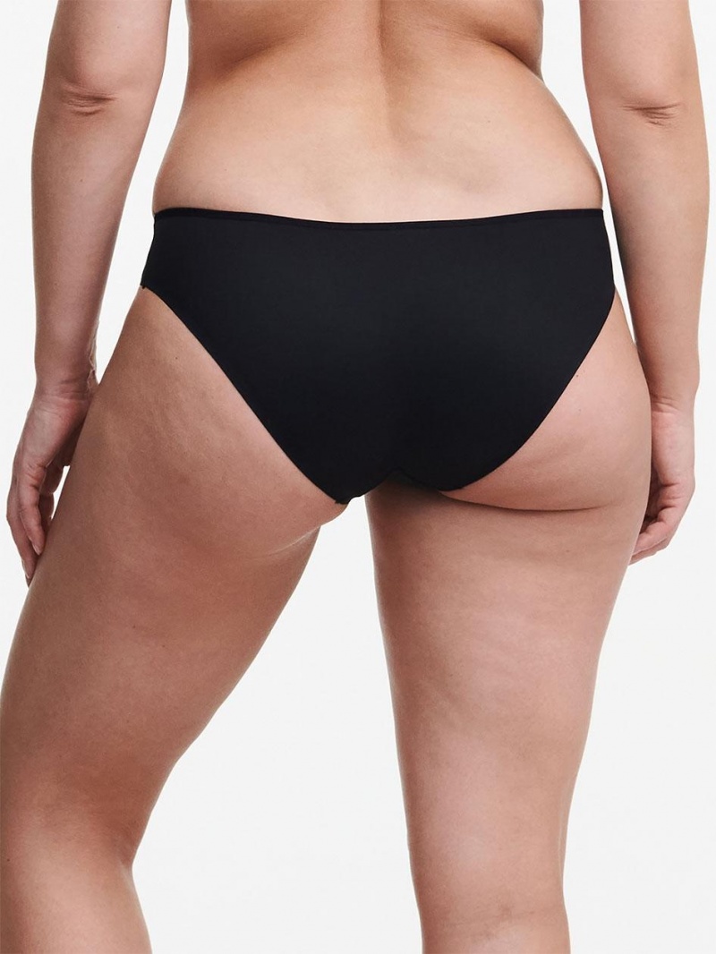 Chantelle Graphic Support Bikini Panties Black | USA 2458BCE