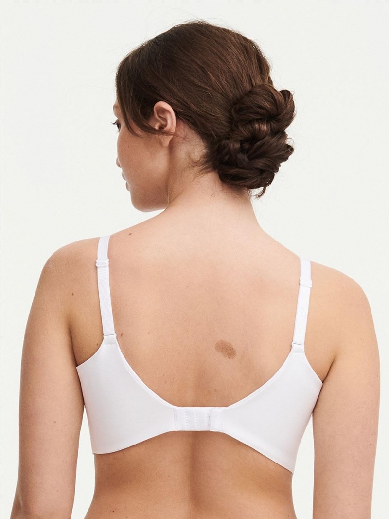 Chantelle Graphic Support Lace Wireless Bras White | USA 1438APV