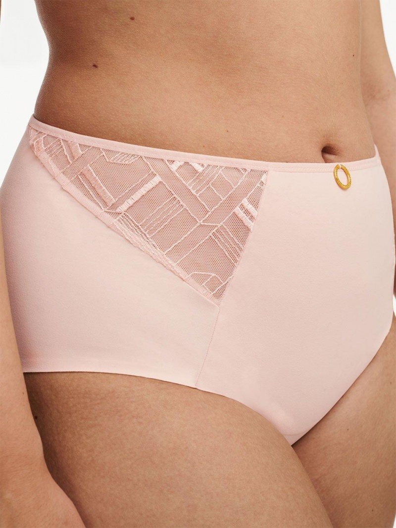 Chantelle Graphic Support Smoothing Full Brief Panties Taffeta Pink | USA 2032UTL