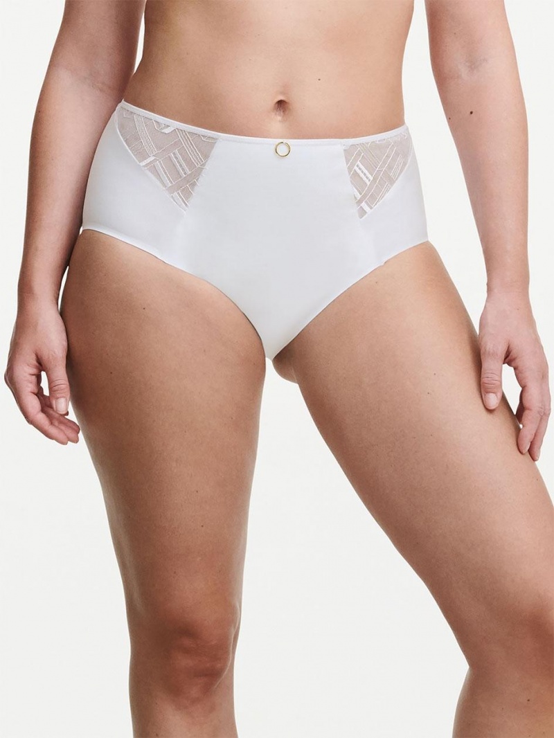 Chantelle Graphic Support Smoothing Full Brief Panties White | USA 2034ORX