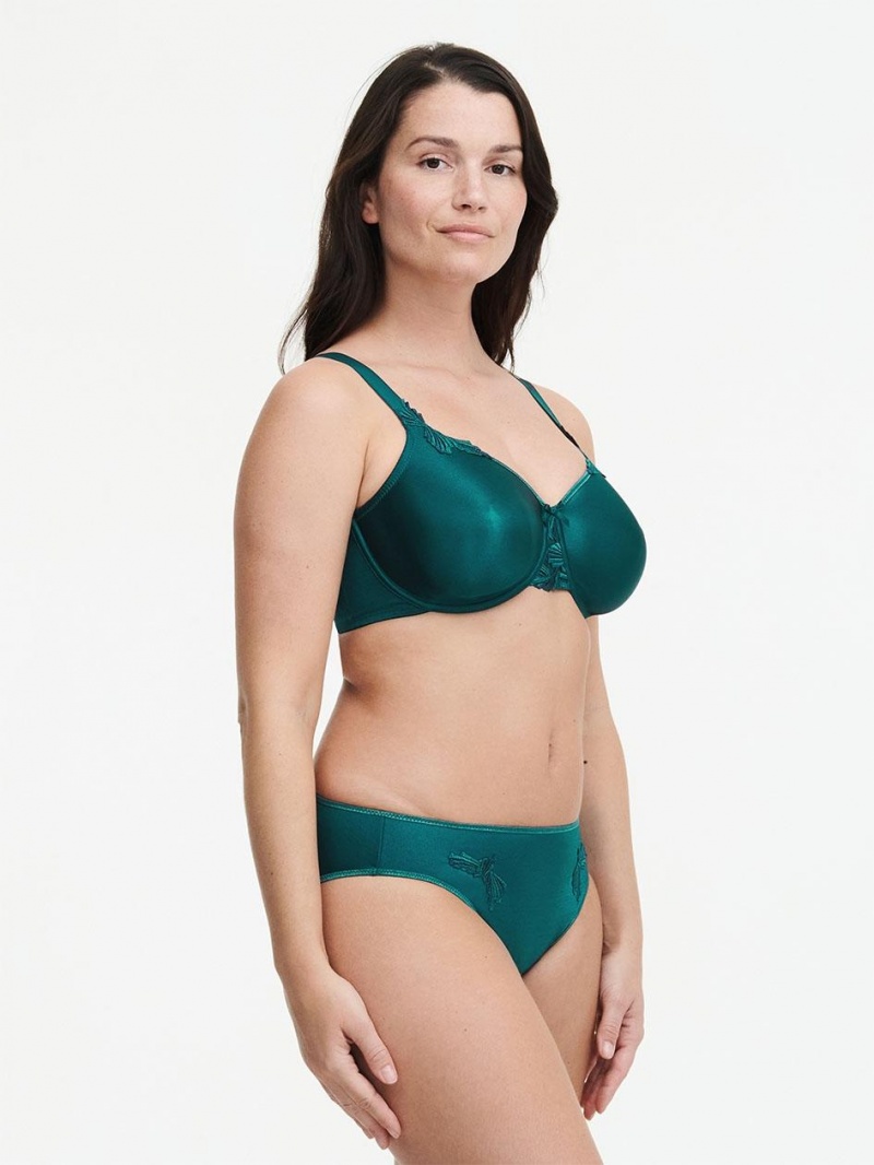 Chantelle Hedona Seamless Unlined Minimizer Bras Emerald | USA 1500XFU