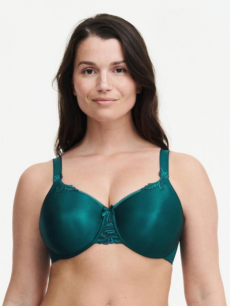 Chantelle Hedona Seamless Unlined Minimizer Bras Emerald | USA 1500XFU