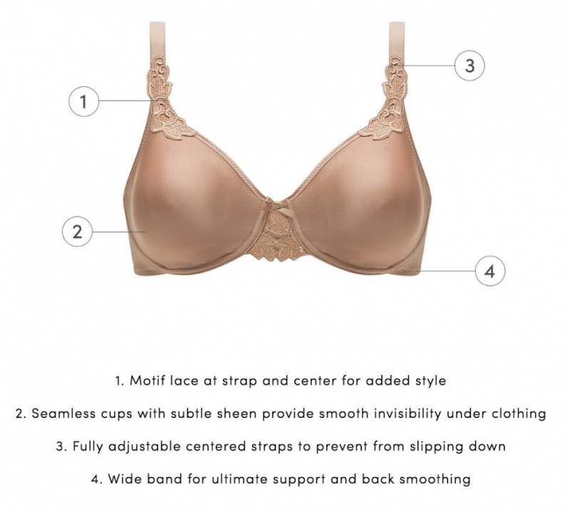 Chantelle Hedona Seamless Unlined Minimizer Bras Nude Nutmeg | USA 1555BCP