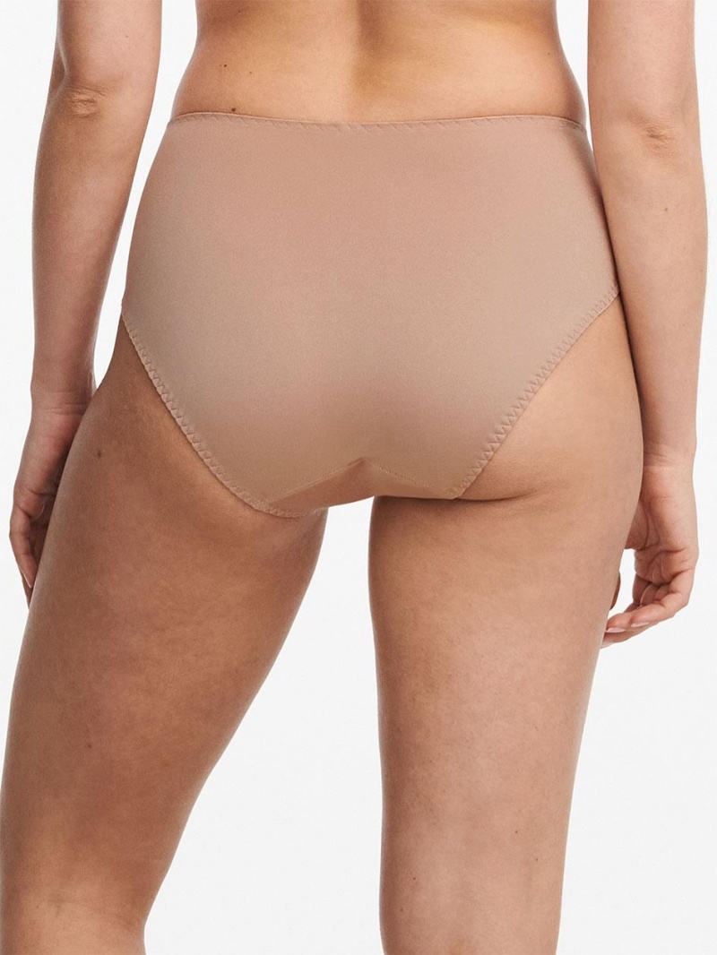 Chantelle Hedona Smoothing Full Brief Panties Nude Nutmeg | USA 1764NBA