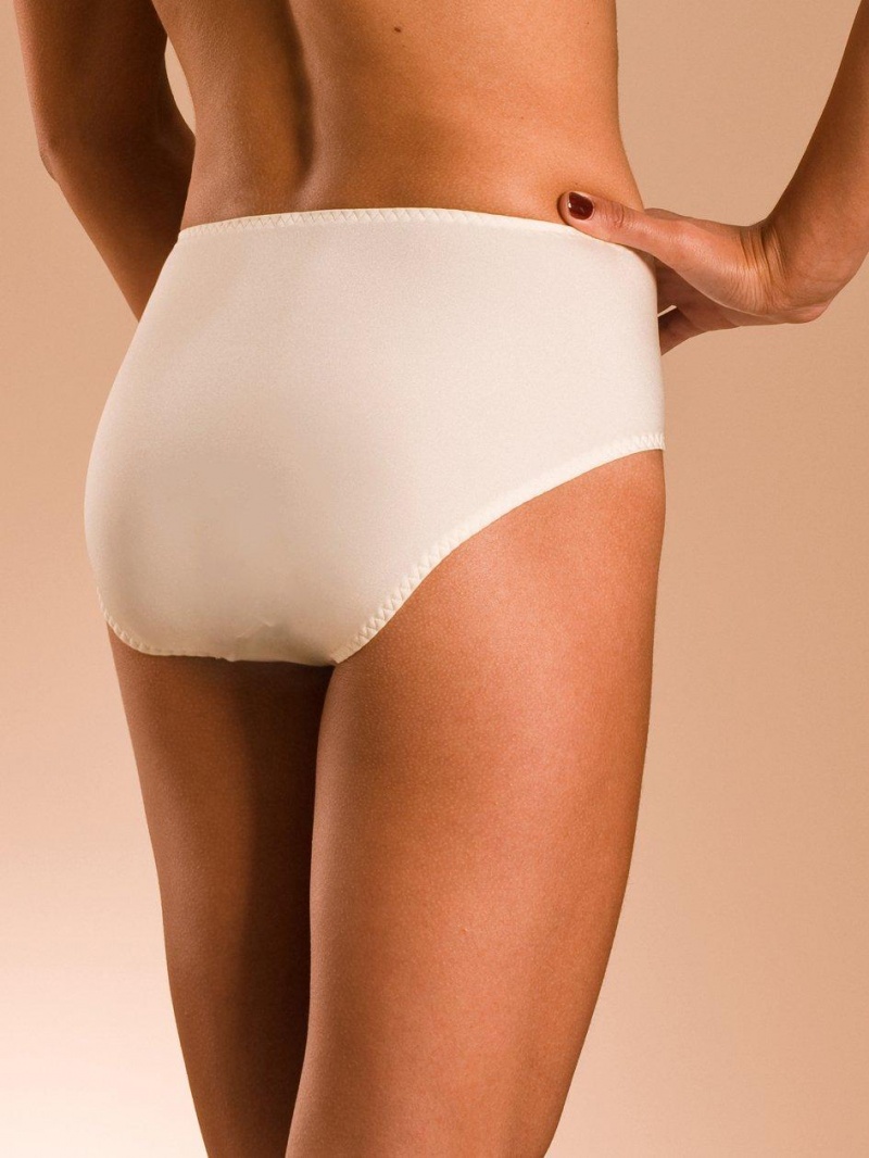 Chantelle Hedona Smoothing Full Brief Panties Ivory | USA 1782JJE