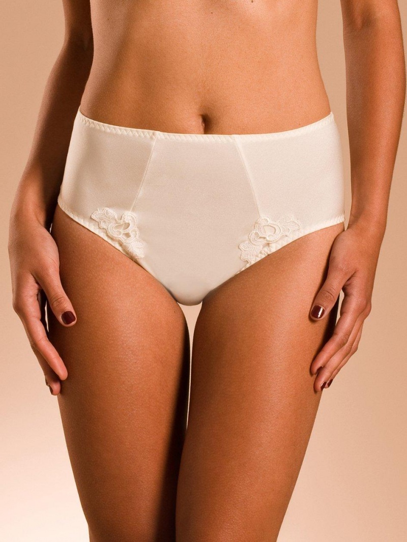 Chantelle Hedona Smoothing Full Brief Panties Ivory | USA 1782JJE