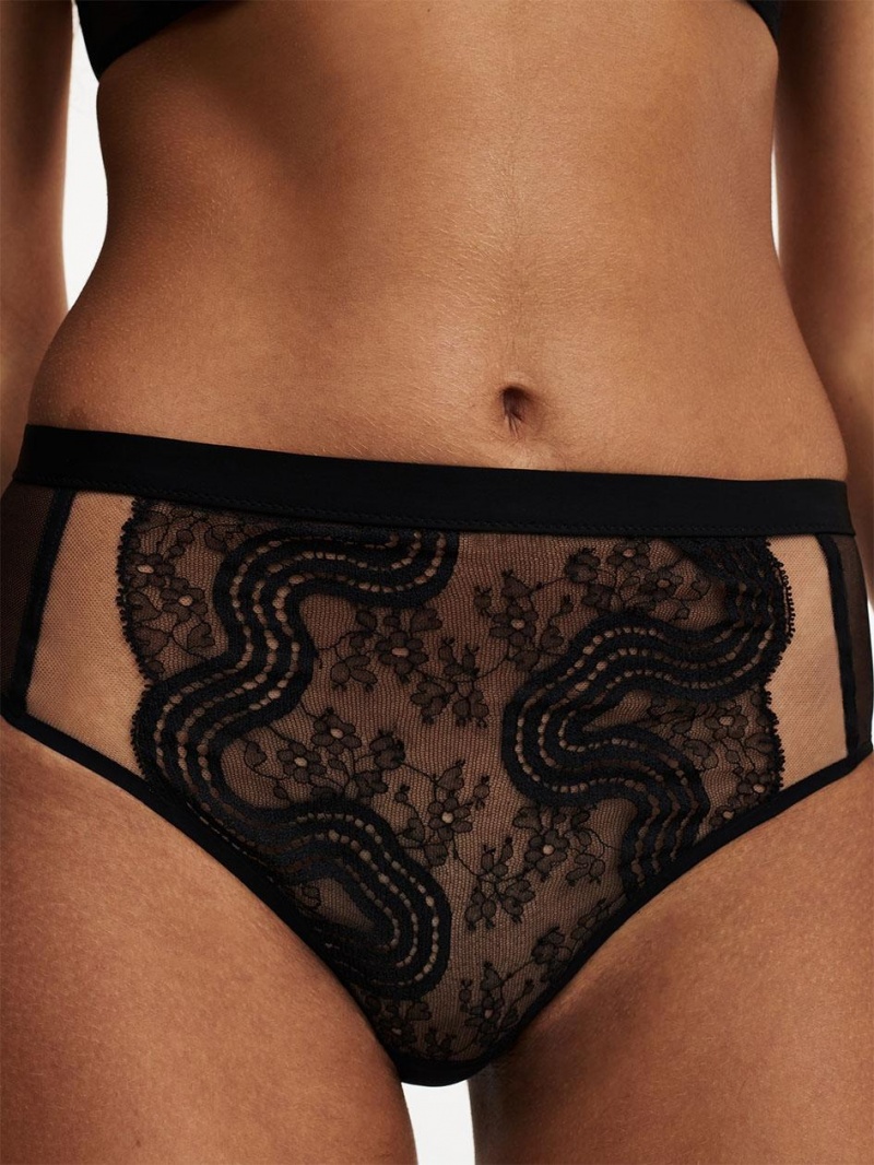 Chantelle Hypnotic High Waist Brief Panties Black | USA 2494FMD