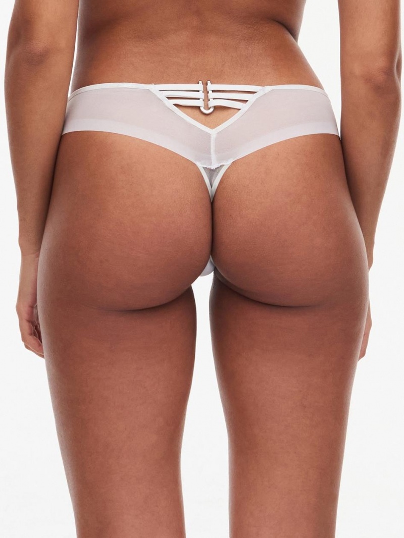 Chantelle Impulse Thong Panties Milk | USA 2480WYN