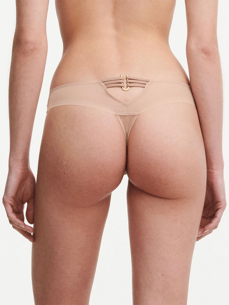 Chantelle Impulse Thong Panties Nude Lurex | USA 2482MAQ