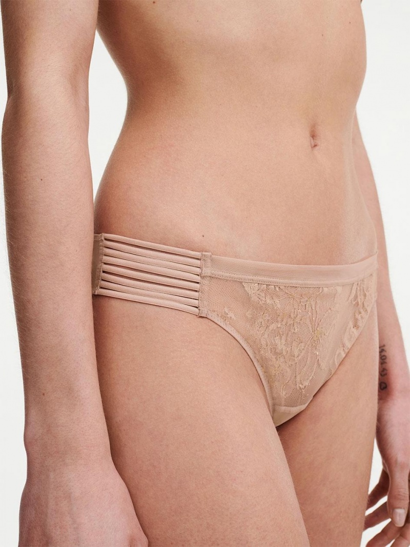 Chantelle Impulse Thong Panties Nude Lurex | USA 2482MAQ