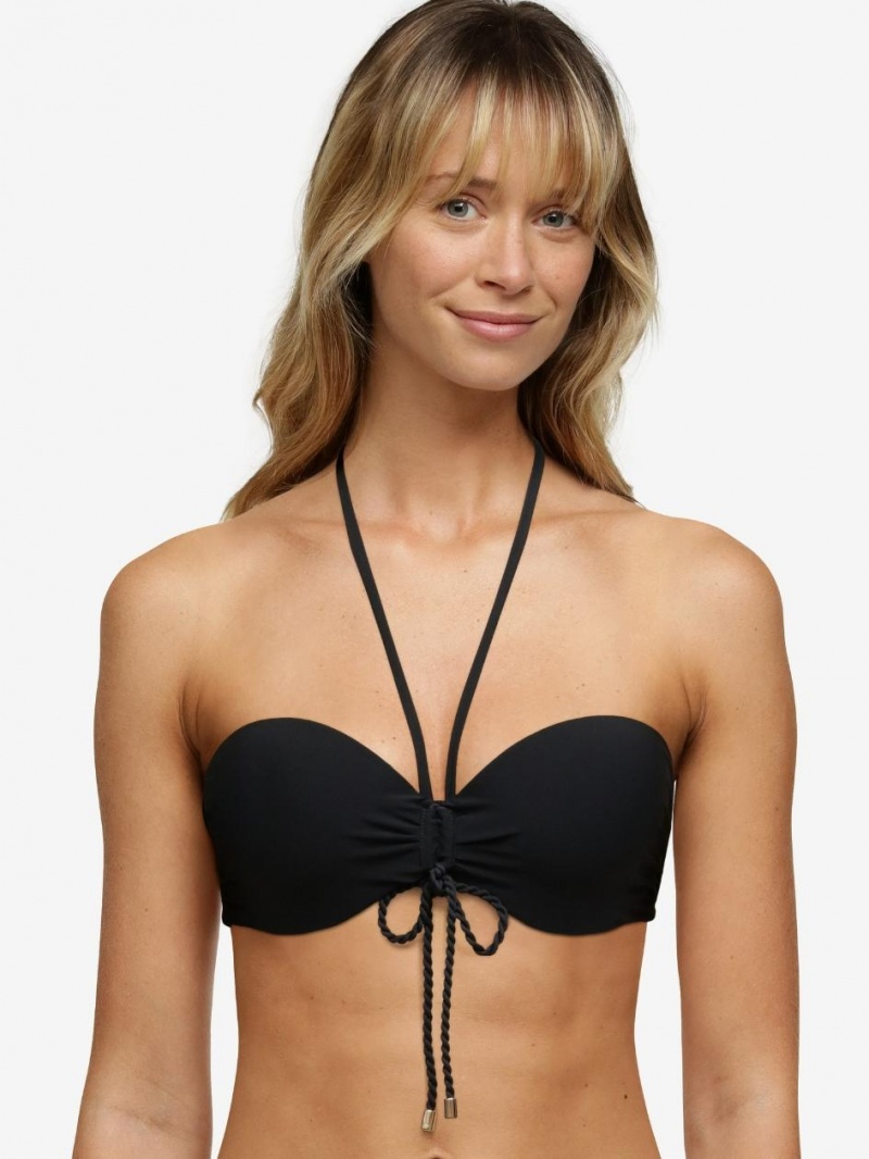 Chantelle Inspire Bandeau Swim Top Bras Black | USA 1066EXG