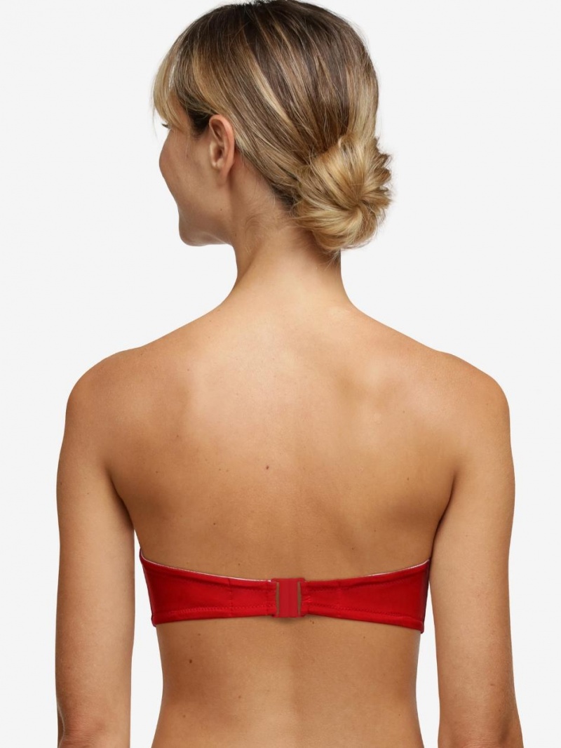 Chantelle Inspire Bandeau Swim Top Bras Pepper Red | USA 1093RWH