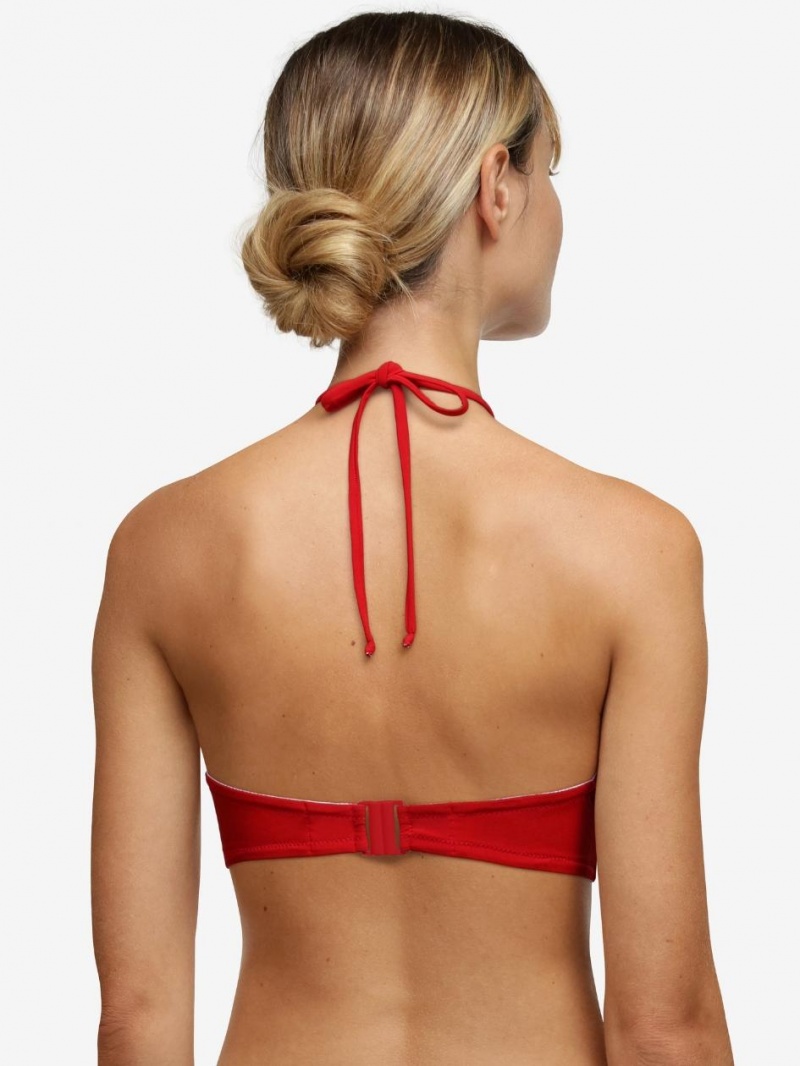 Chantelle Inspire Bandeau Swim Top Bras Pepper Red | USA 1093RWH