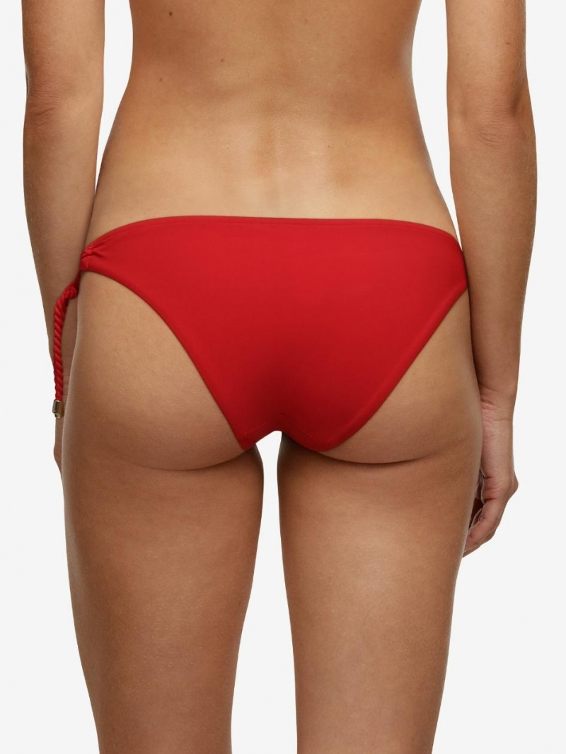 Chantelle Inspire Cheeky Bikini Bottom Swim Pepper Red | USA 2556RWV