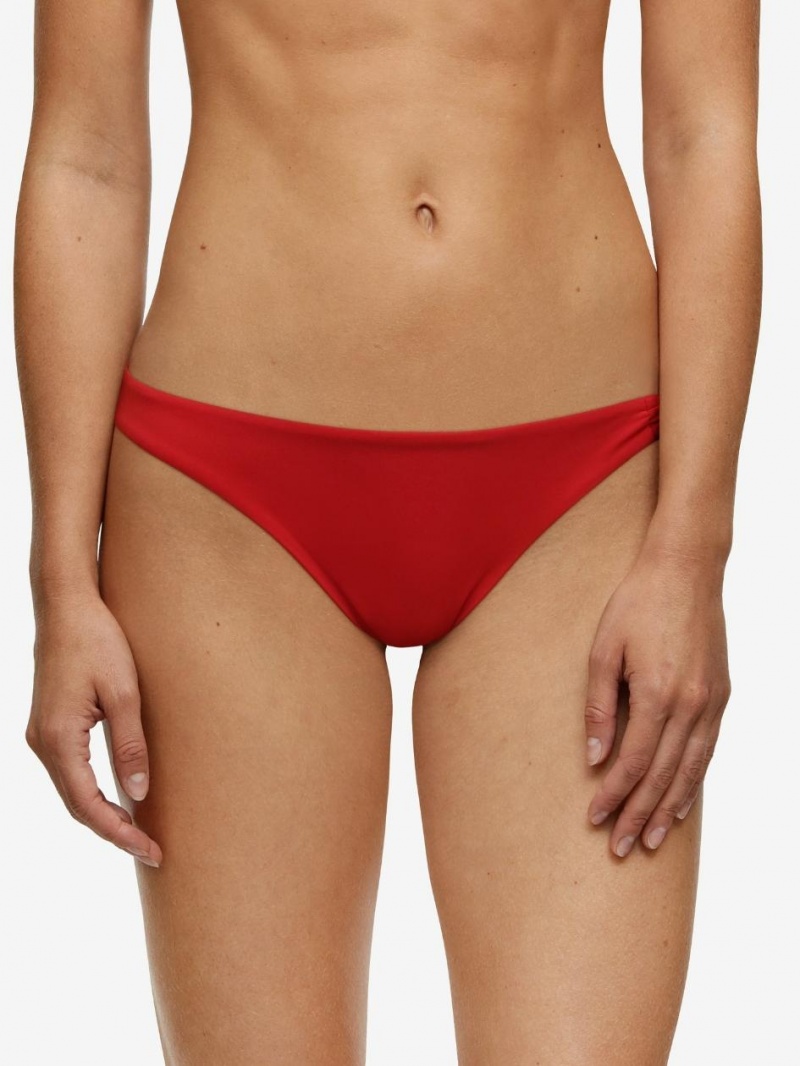 Chantelle Inspire Cheeky Bikini Bottom Swim Pepper Red | USA 2556RWV