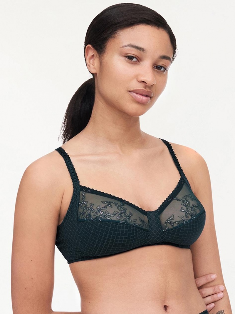 Chantelle Instants Wirefree Bras Peacock Lurex | USA 1084XFU