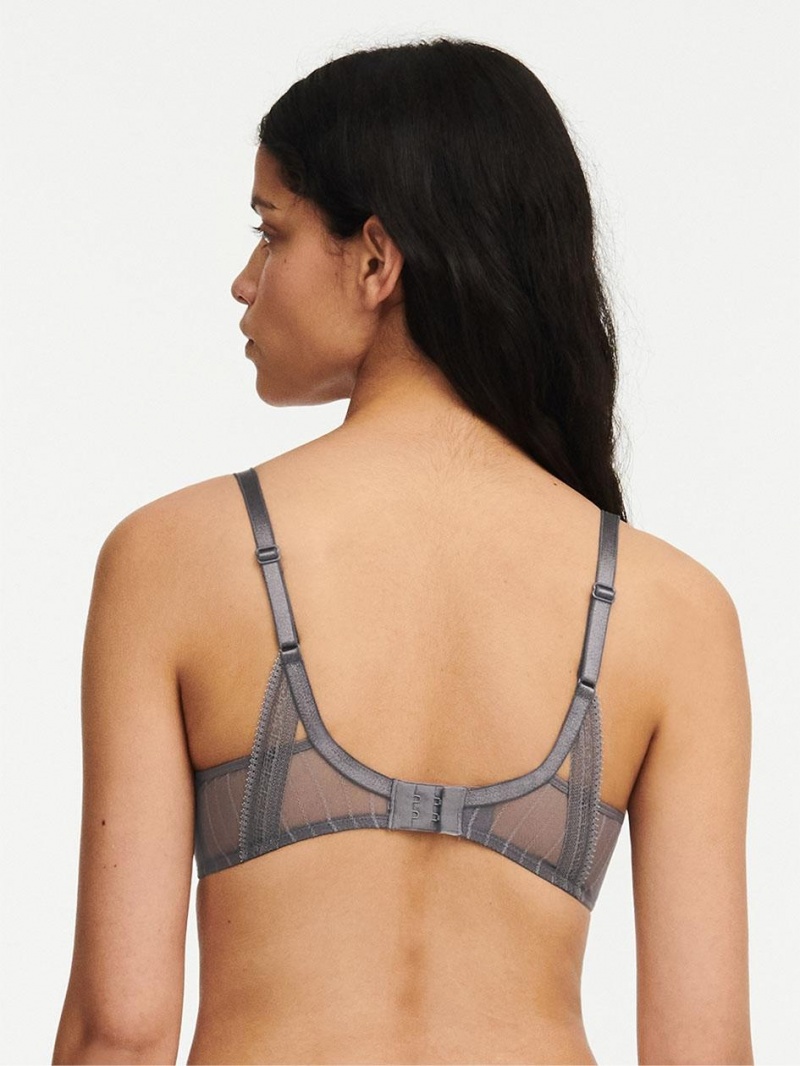 Chantelle Maddie Plunge T-Shirt, Passionata designed by CL Bras Brownish Grey | USA 2163ISZ