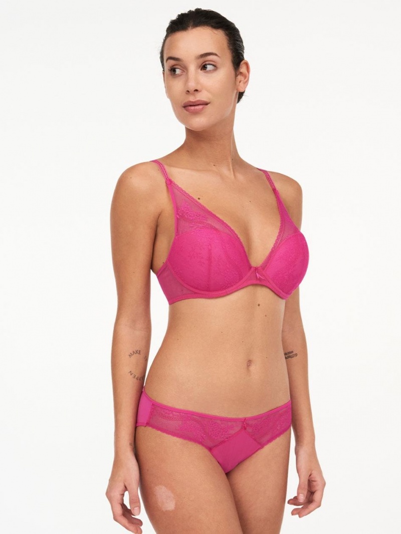 Chantelle Maddie Plunge T-Shirt, Passionata designed by CL Bras Rose Pitaya | USA 2174LHT