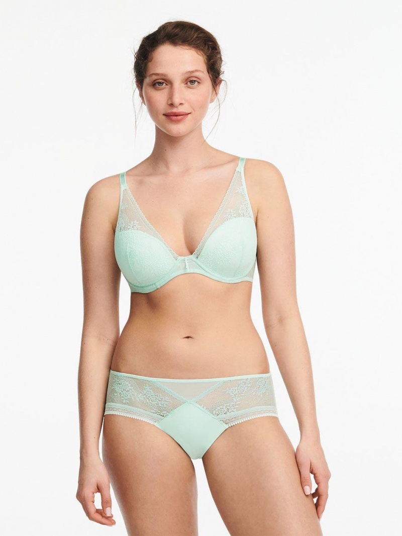 Chantelle Maddie Plunge T-Shirt, Passionata designed by CL Bras Nile Green | USA 2202XFU