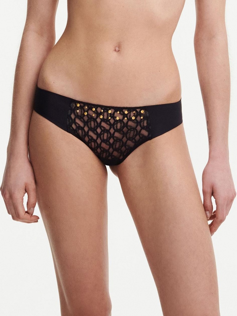 Chantelle MetallX Brief Panties Black | USA 1818QZD