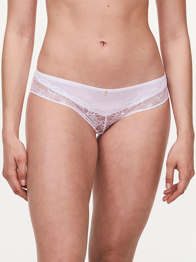 Chantelle Midnight Flowers Bikini Panties White | USA 1778DNN