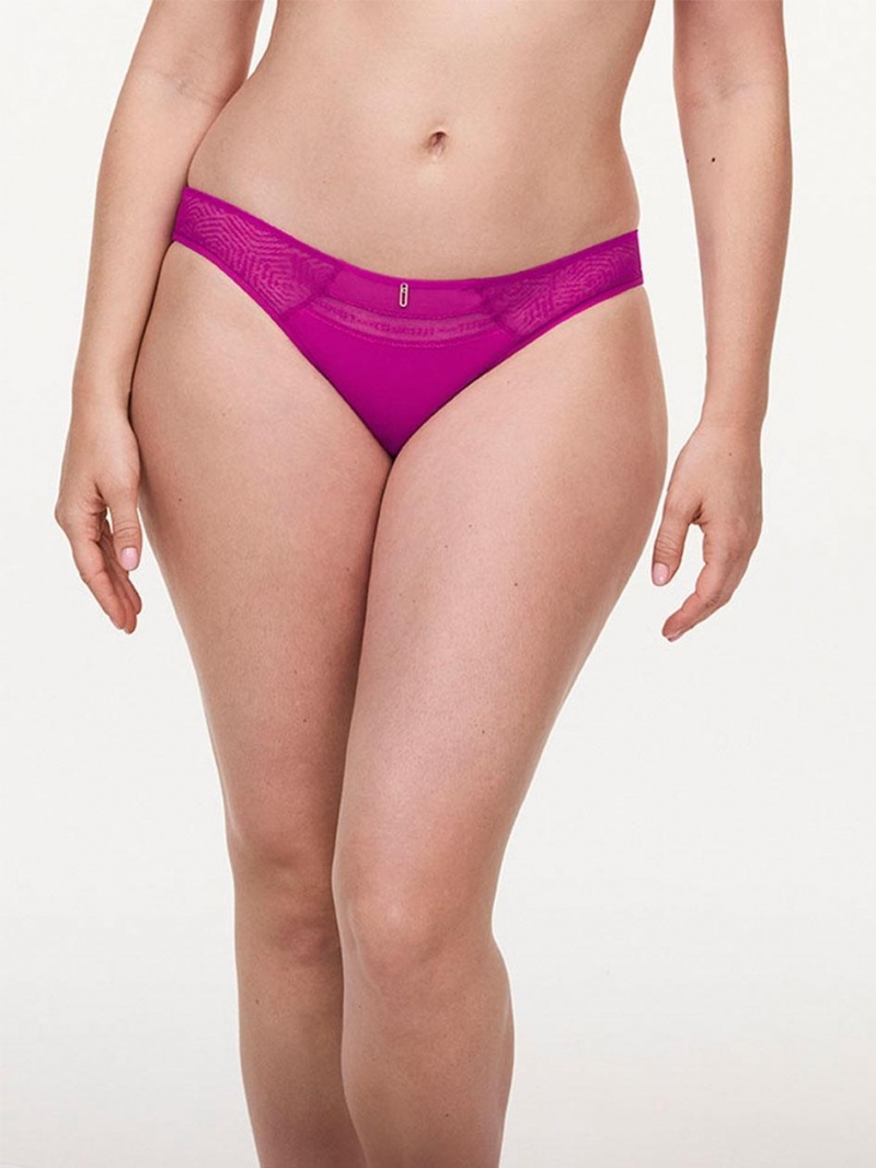 Chantelle Modern Support Bikini Panties Fuchsia | USA 1780GLQ