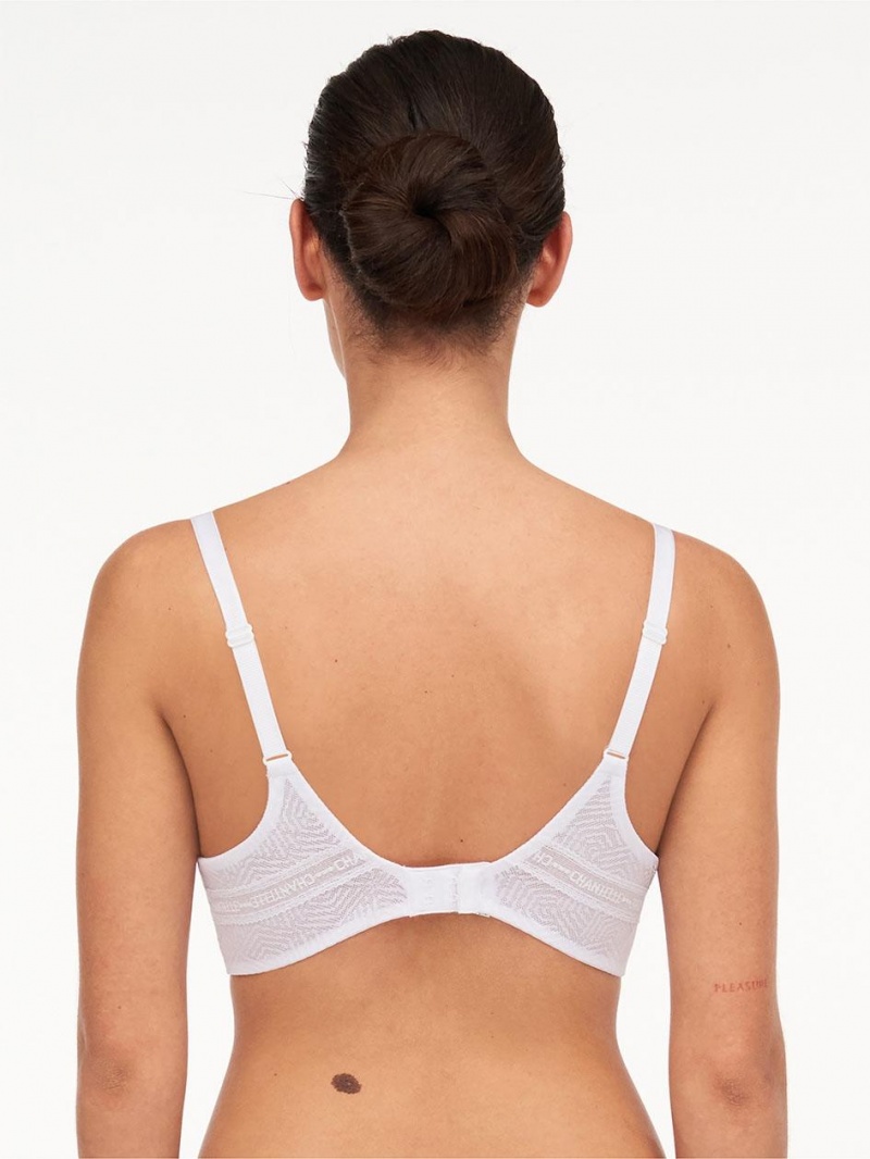 Chantelle Modern Support Plunge Underwire Bras White | USA 1033CEI