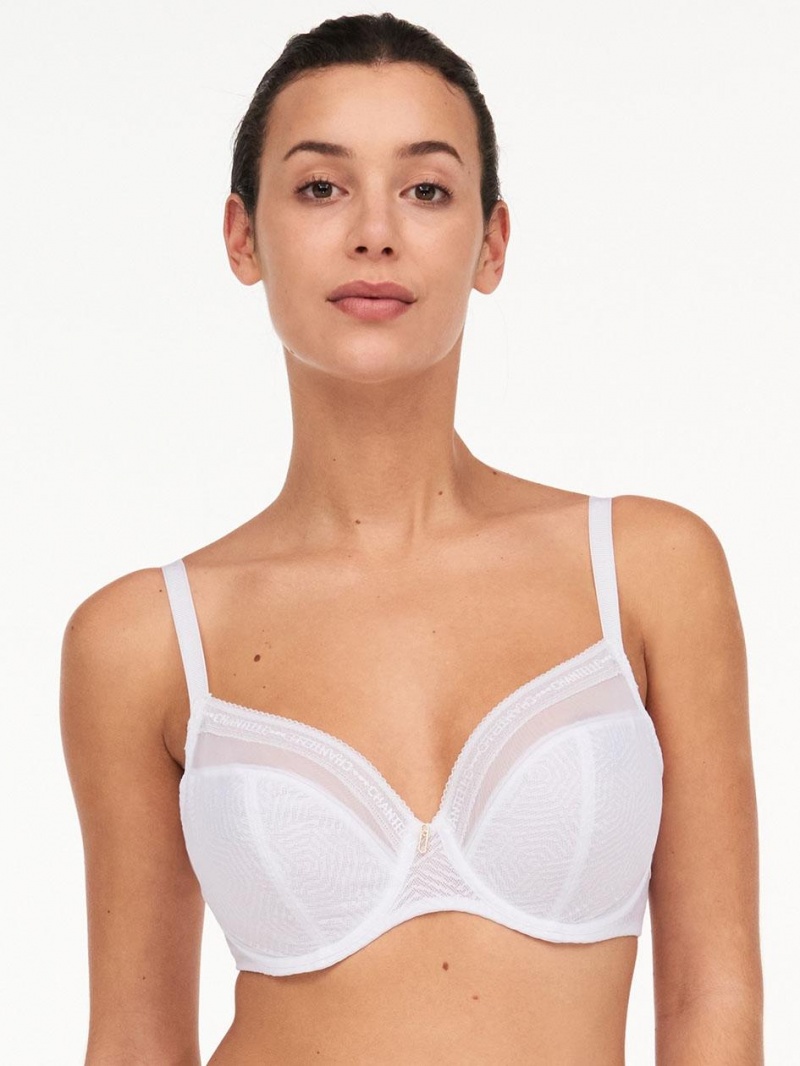 Chantelle Modern Support Plunge Underwire Bras White | USA 1033CEI