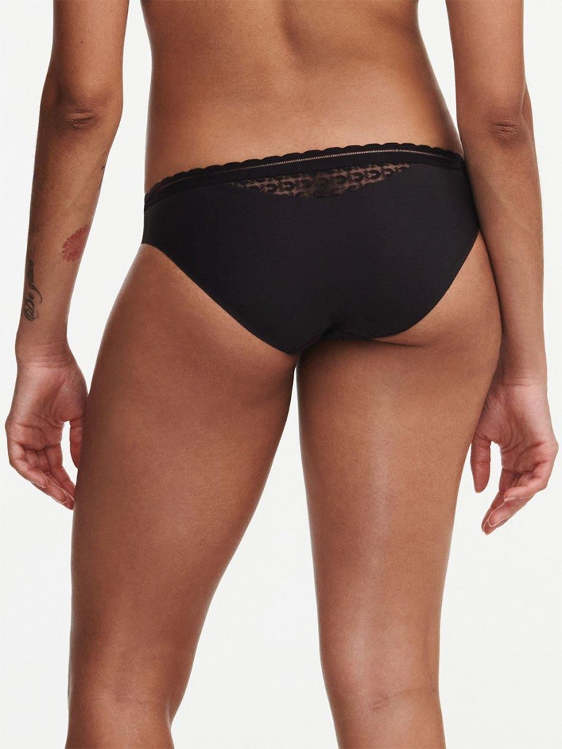 Chantelle Monogram Bikini Panties Black | USA 2434CET