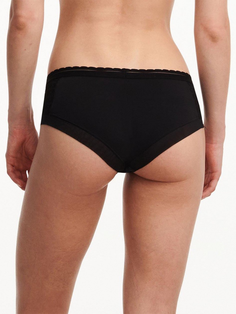 Chantelle Monogram Hipster Panties Black | USA 2416FMD