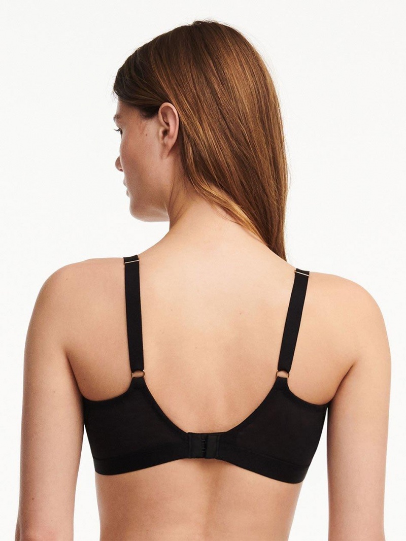 Chantelle Monogram Unlined Demi Bras Black | USA 2243PQC