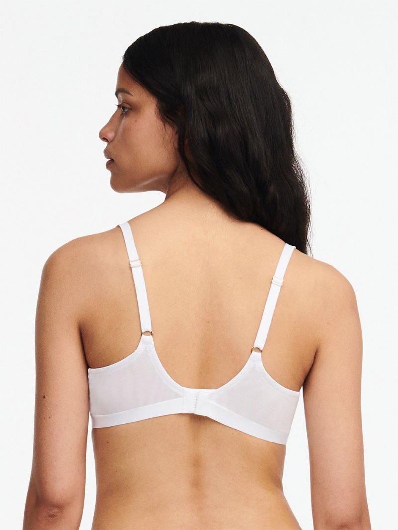 Chantelle Monogram Unlined Demi Bras White | USA 2146JJE