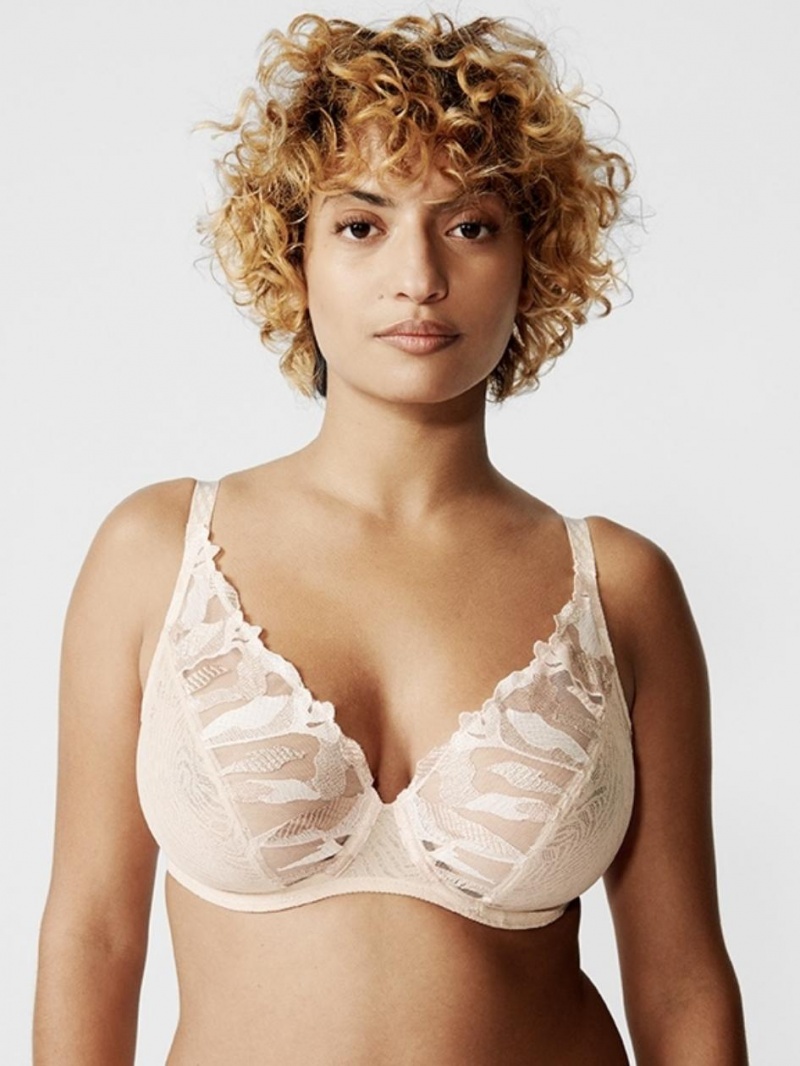 Chantelle Montaigne Plunge Underwire Bras Spark Orange | USA 1048APV