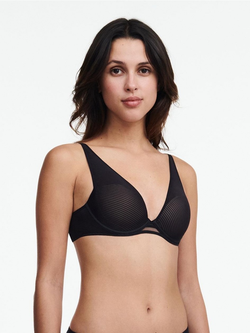 Chantelle Nais Plunge Contour, Passionata designed by CL Bras Black | USA 1255PQC