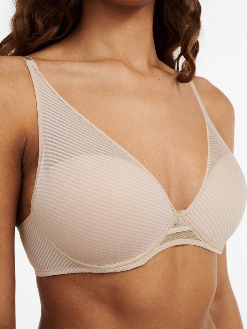 Chantelle Nais Plunge Contour, Passionata designed by CL Bras Nude Cappuccino | USA 1321BCP