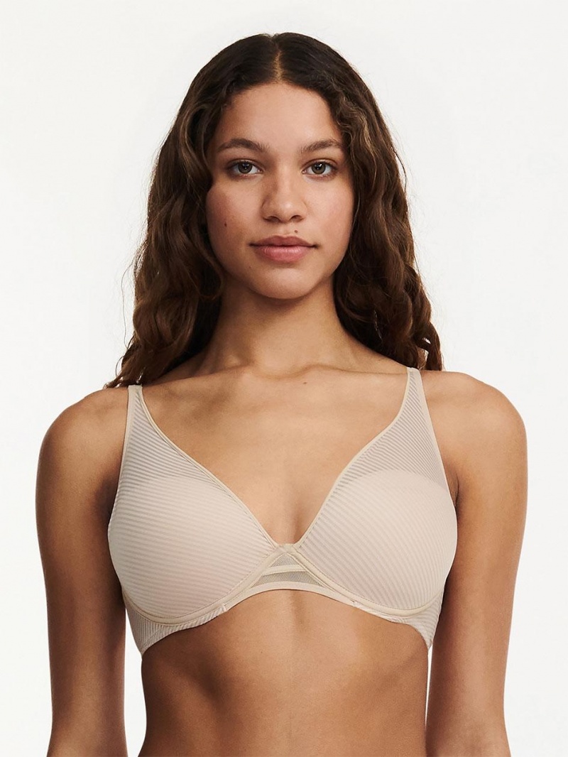 Chantelle Nais Plunge Contour, Passionata designed by CL Bras Nude Cappuccino | USA 1321BCP