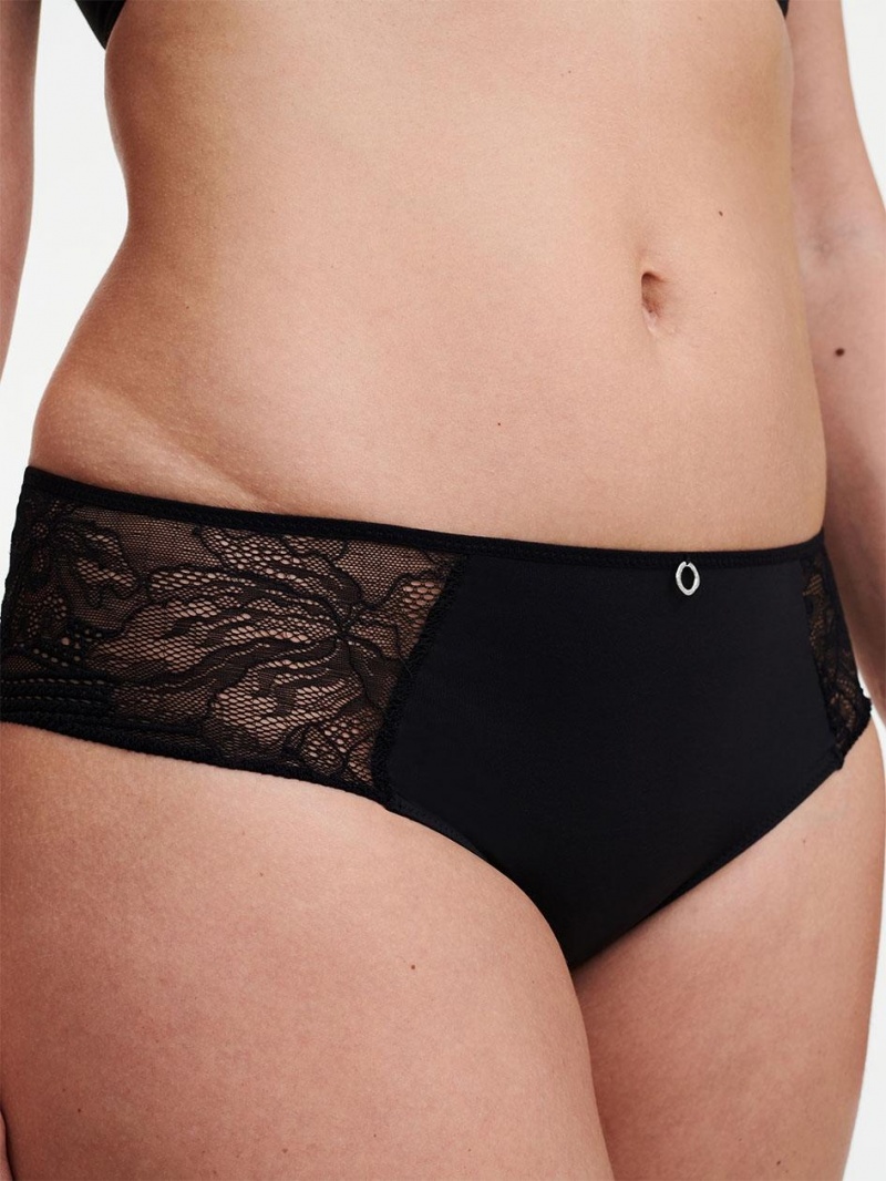 Chantelle Naya Lace Hipster Panties Black | USA 1945BCP