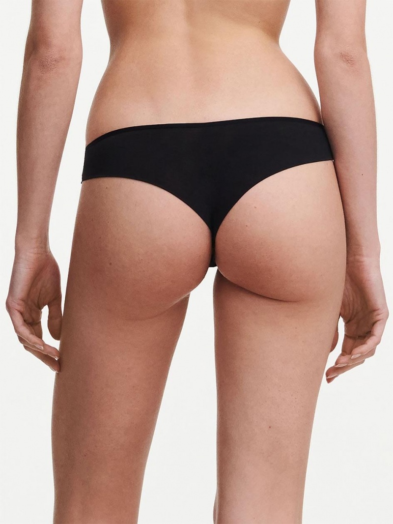 Chantelle Naya Lace Tanga Panties Black | USA 1934DNN