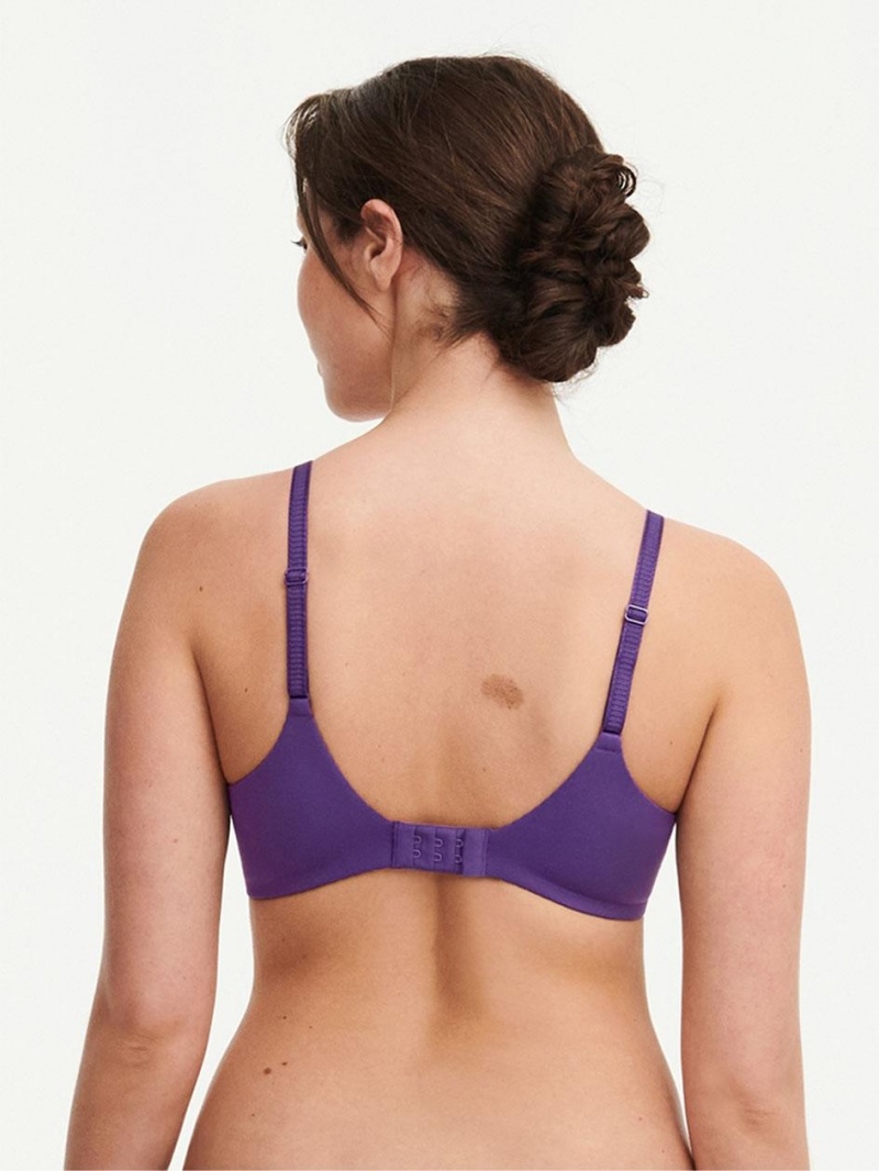 Chantelle Naya Lace Unlined Underwire Bras Parade Violet | USA 1104GLQ