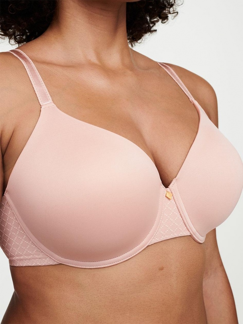 Chantelle Norah Chic Comfort Flex T-Shirt Bras Nude Rose | USA 1528VDO