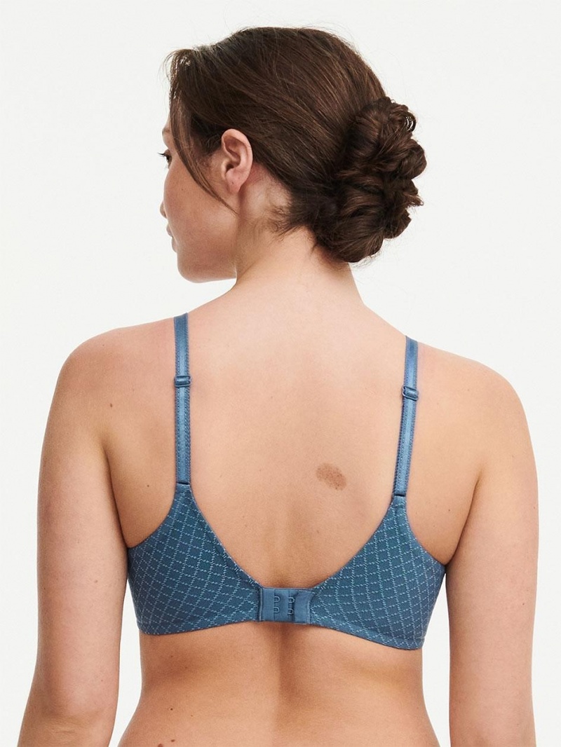 Chantelle Norah Chic Comfort Flex T-Shirt Bras Blue Pétrole | USA 1570DNN